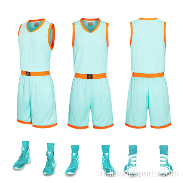 2022 Personaliseer je eigen basketbal / groothandel jeugd gesublimeerd basketbaluniform